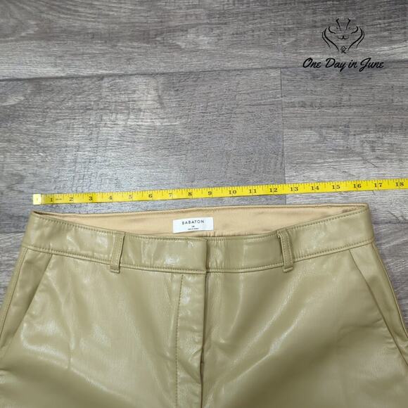 Babaton Faux Leather Pants Size 14 - Picture 3 of 6